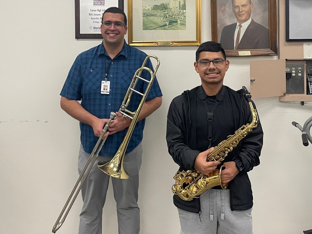 Carson High School music student, band director to march in the 137th Rose Parade